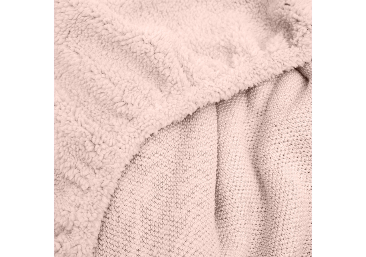 Housse de matelas Teddy - Rose 140 x 200 cm, ultra doux et chaleureux - 17019185 - Sleeptime