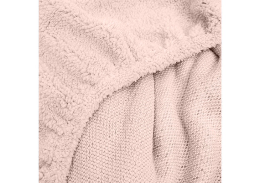 Housse de matelas Teddy - Rose 140 x 200 cm, ultra doux et chaleureux - 17019185 - Sleeptime