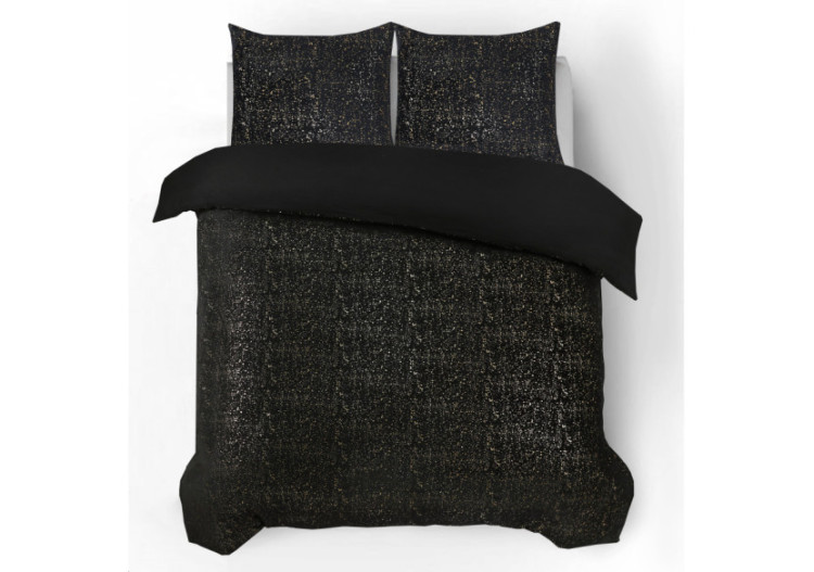 Housse de couette Glamour Flanel - Noir 200 x 200/220 cm - 17019077 - Sleeptime 2