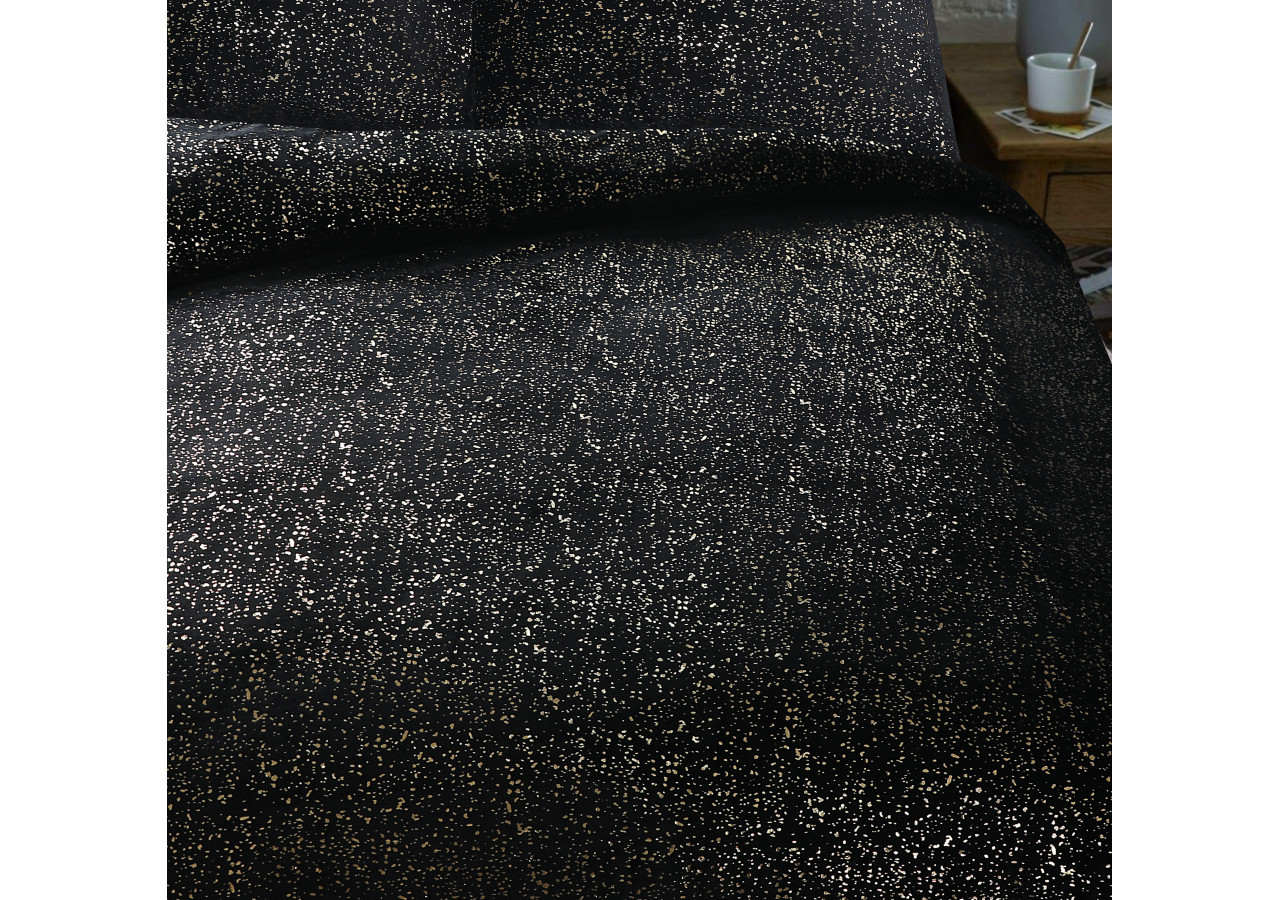 Housse de couette Glamour Flanel - Noir 200 x 200/220 cm - 17019077 - Sleeptime