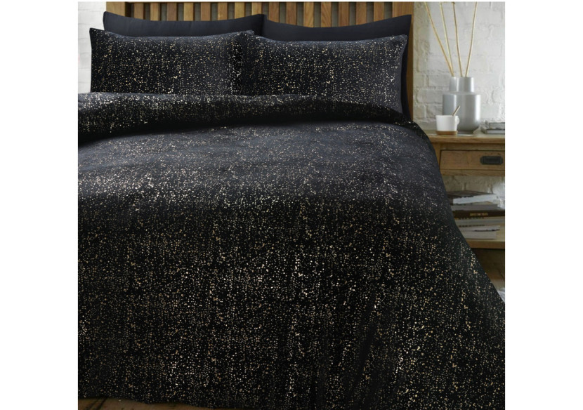 Housse de couette Glamour Flanel - Noir 240 x 200/220 cm - 17019078 - Sleeptime Housse de couette Glamour Flanel - Noir 240 x 200/220 cm - 17019078 - Sleeptime