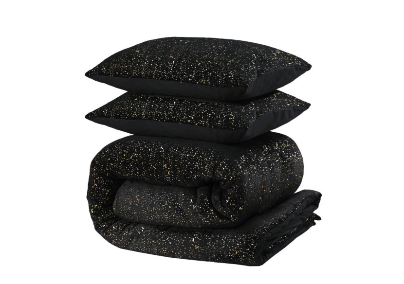 Housse de couette Glamour Flanel - Noir 240 x 200/220 cm - 17019078 - Sleeptime Housse de couette Glamour Flanel - Noir 240 x 200/220 cm - 17019078 - Sleeptime