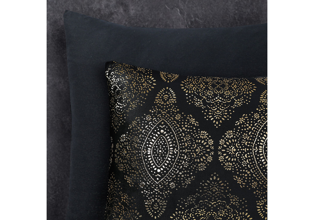 Housse de Couette Glamour Flanel Art - Noir 200 x 200/220 cm - 17019074 - Sleeptime