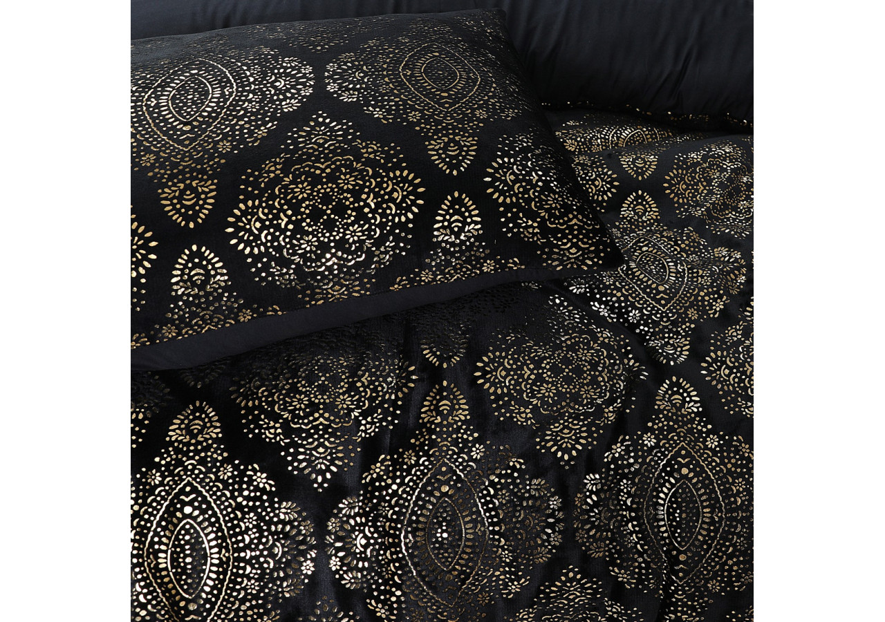 Housse de Couette Glamour Flanel Art Foil - 240 x 200/220 cm, Élégance et Confort - 17019075 - Sleeptime