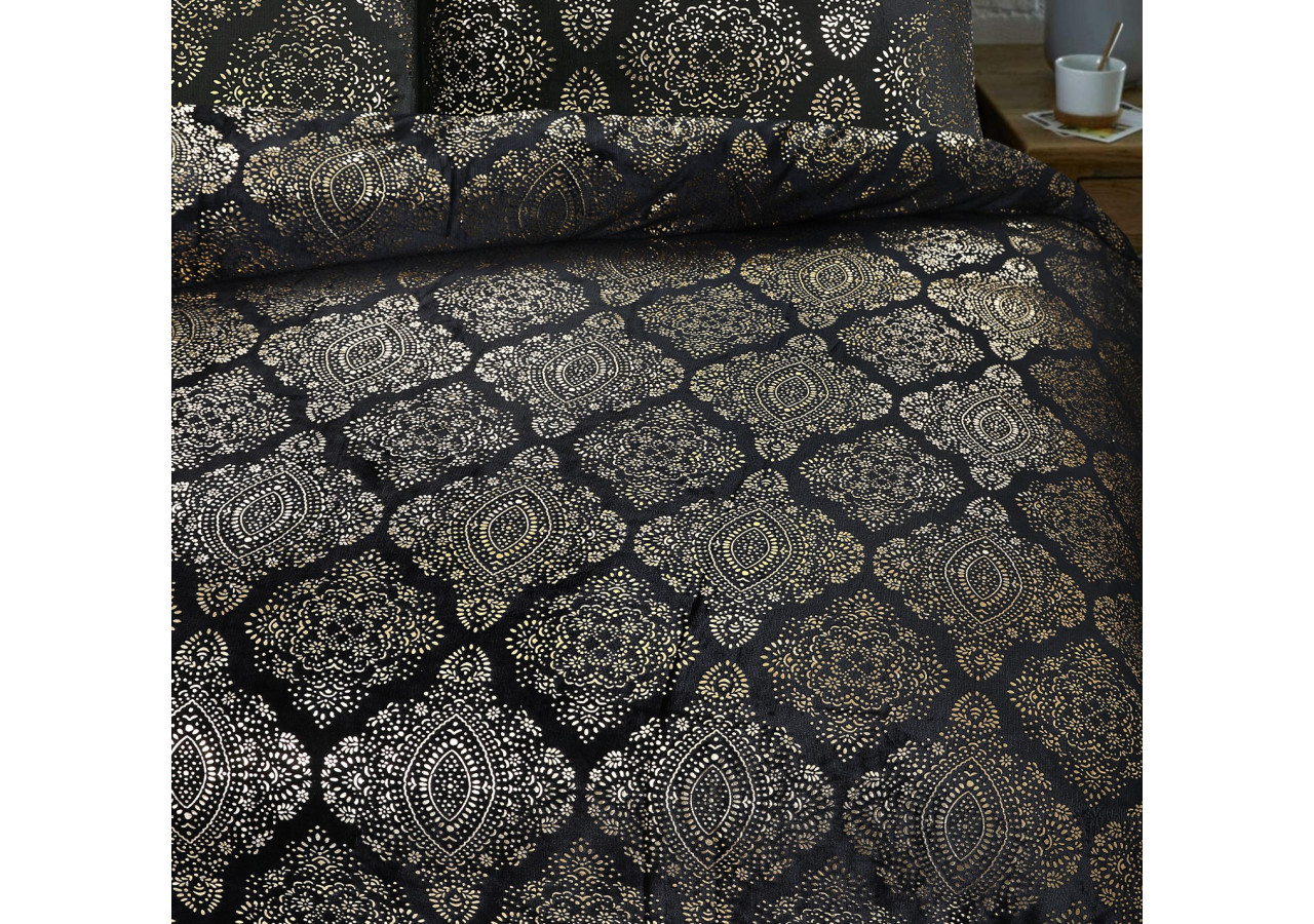 Housse de Couette Glamour Flanel Art Foil - 240 x 200/220 cm, Élégance et Confort - 17019075 - Sleeptime