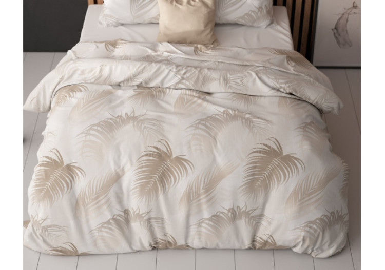Housse de Couette Jayda Taupe - 80% Coton, 20% Polyester, 140 x 220 cm - Jayda Taupe 140 x 220 - Royal Textile 2