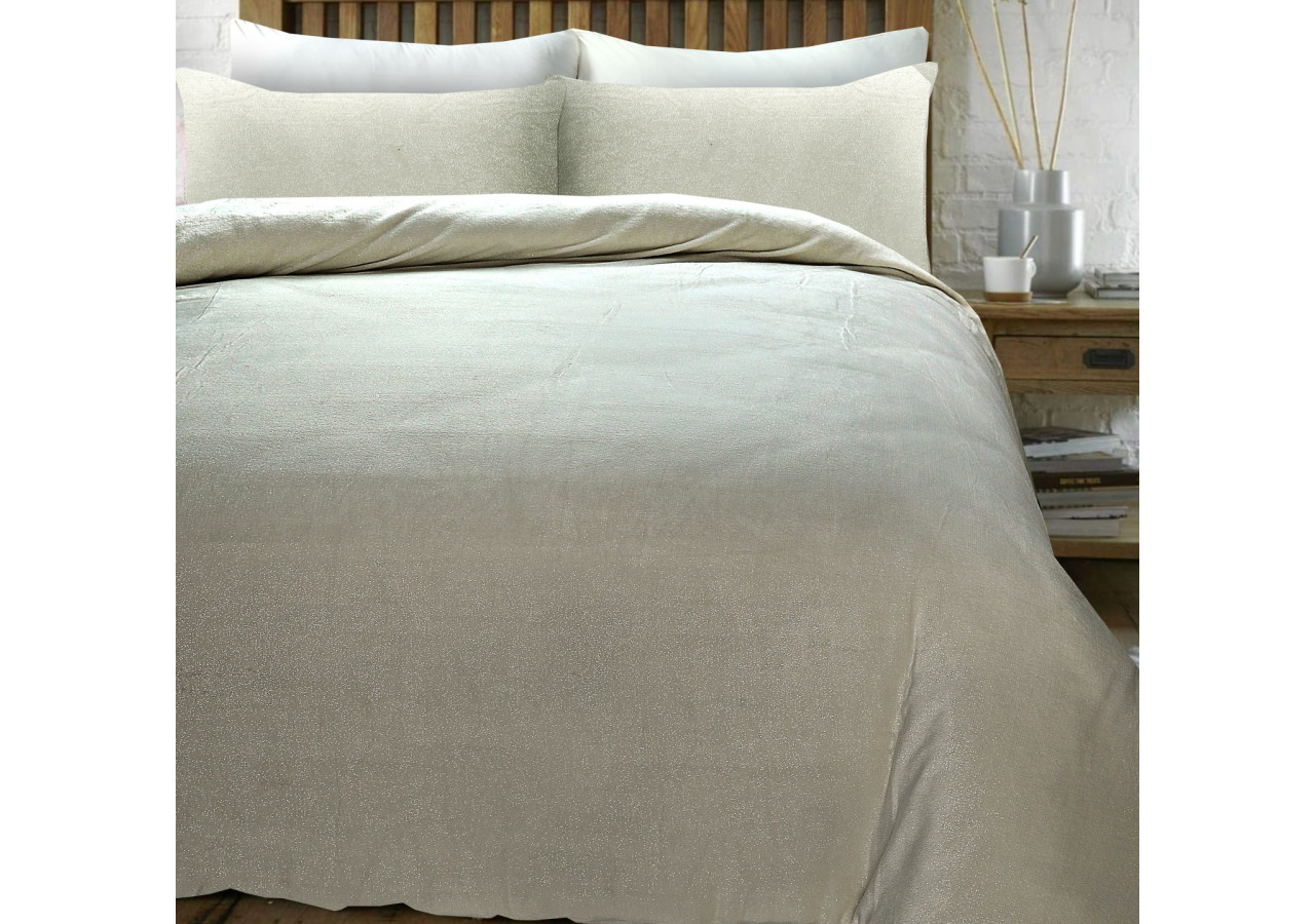 Housse de Couette Glamour Flanel Deco Foil - 200 x 200/220 cm, Élégance et Confort - 17019064 - Sleeptime