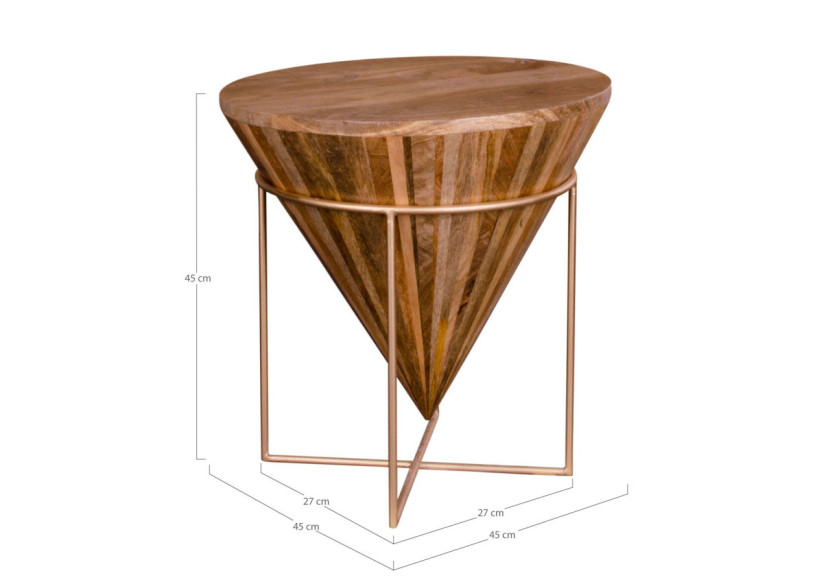 Table basse Hapur - Bois de mangue naturel - 2001040 - House Nordic