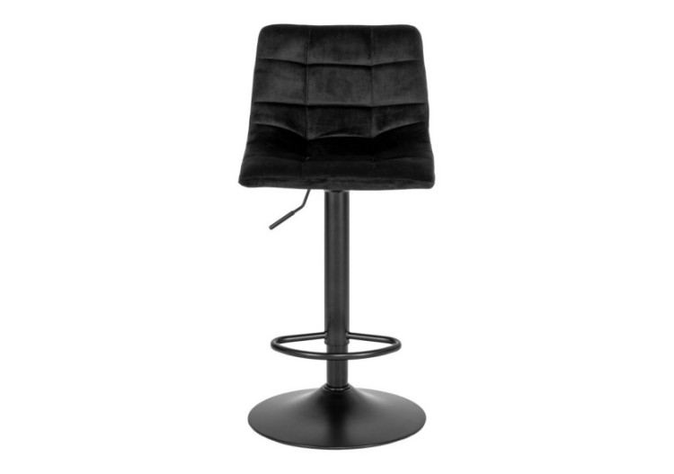 Chaise de Bar MIDDELFART - Velours noir avec pieds noirs - 1001304 - House Nordic 2