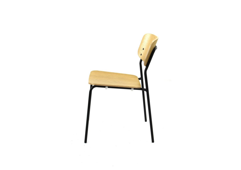 Chaise Workliving Bianca - Design en bois chêne clair 79,5 x 47 x 52 cm - 3001730 - Workliving