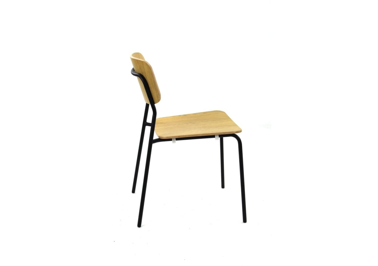 Chaise Workliving Bianca - Design en bois chêne clair 79,5 x 47 x 52 cm - 3001730 - Workliving