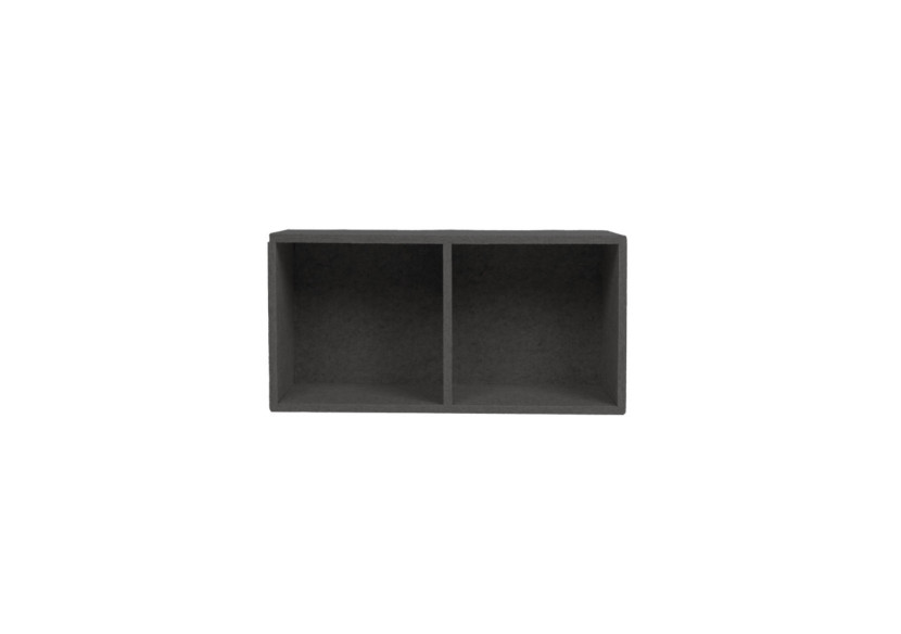 Étagère Wandrek Finn - Gris foncé avec 2 compartiments de 20x20cm - 60000027 - KidsDepot
