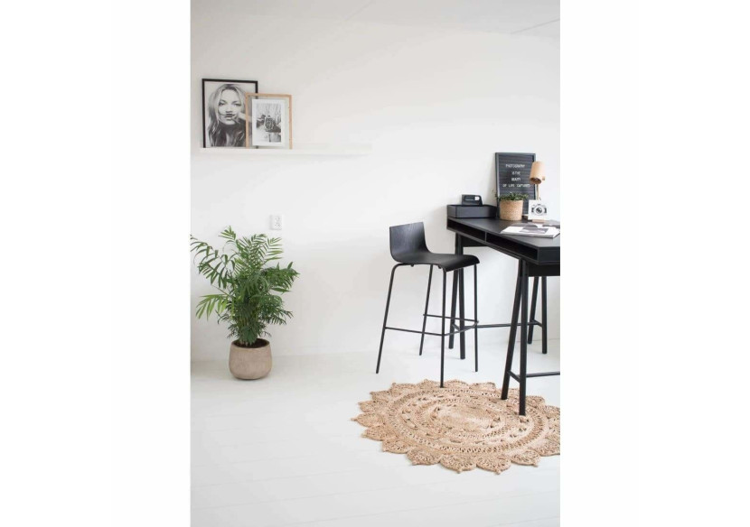 Tabouret de Bar Workliving - Chêne Noir 51 x 53 x 97 cm avec repose-pieds - 3001726 - Workliving Tabouret de Bar Workliving - Chêne Noir 51 x 53 x 97 cm avec repose-pieds - 3001726 - Workliving