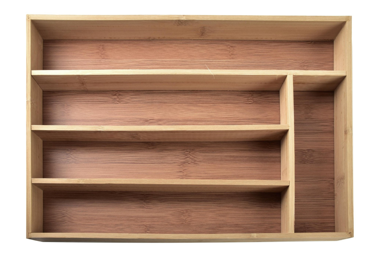 Organisateur de Tiroir RAIS - 38 x 28 x 4 cm, Bambou - HTUA6905 - Allesken