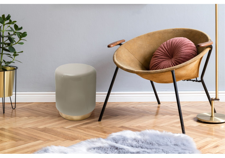 Table d'appoint Art Déco 350 - Métal taupe 35 x 44,5 cm - 6PVR9-TAU - Kayoom 2