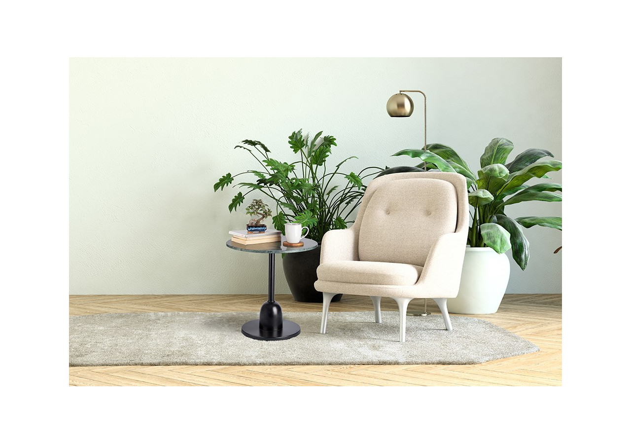 Table d'Appoint Gordon 100 - Vert avec Plateau en Marbre - 2HCAK-GRN - Kayoom