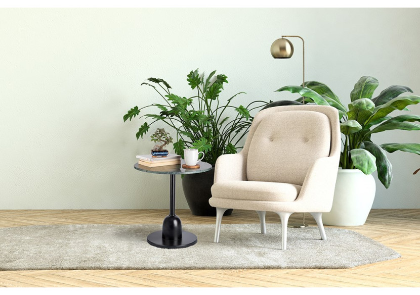 Table d'Appoint Gordon 100 - Vert avec Plateau en Marbre - 2HCAK-GRN - Kayoom