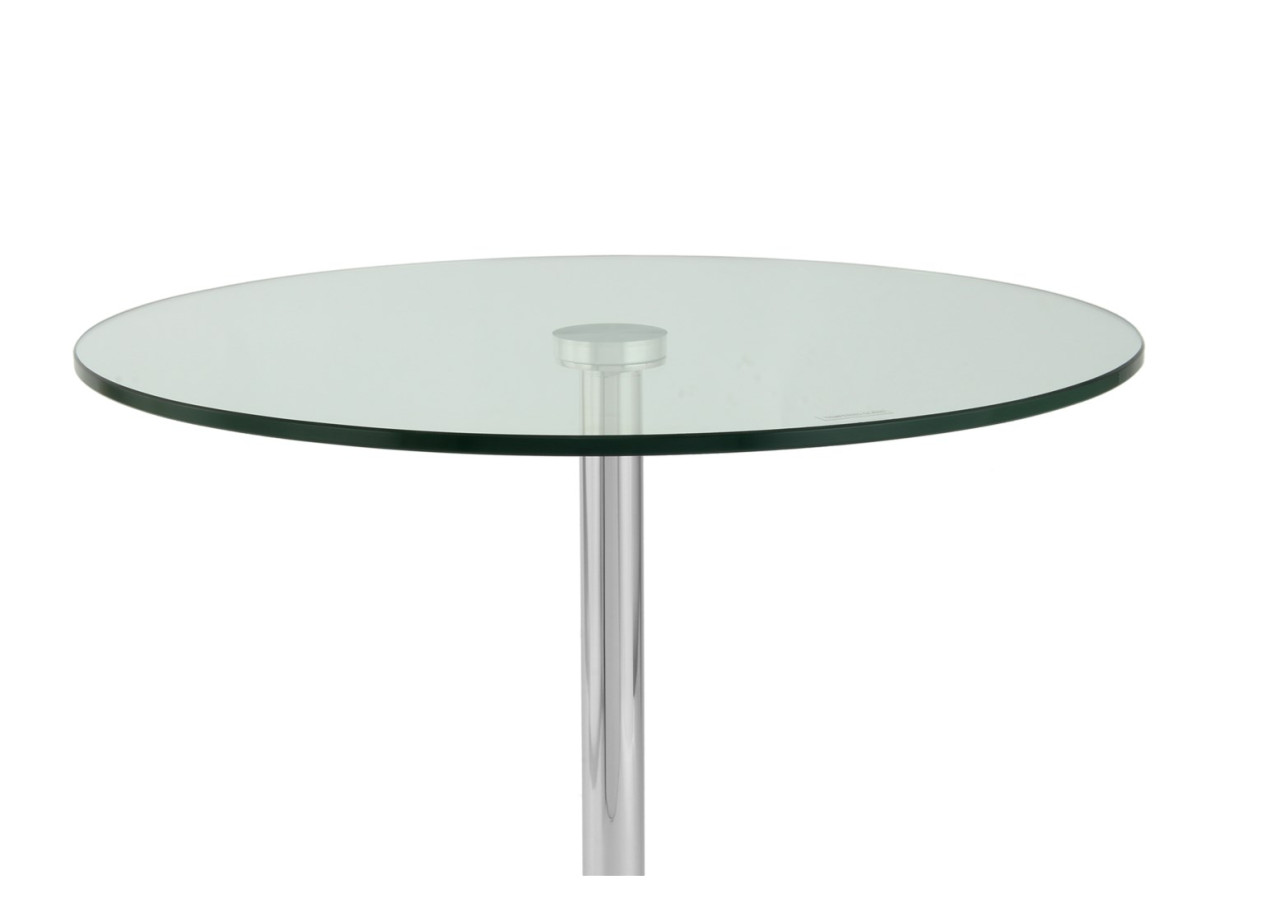 Table d'appoint Lana - Verre et piètement en marbre noir - 13FZN-SIV-BLK - Kayoom