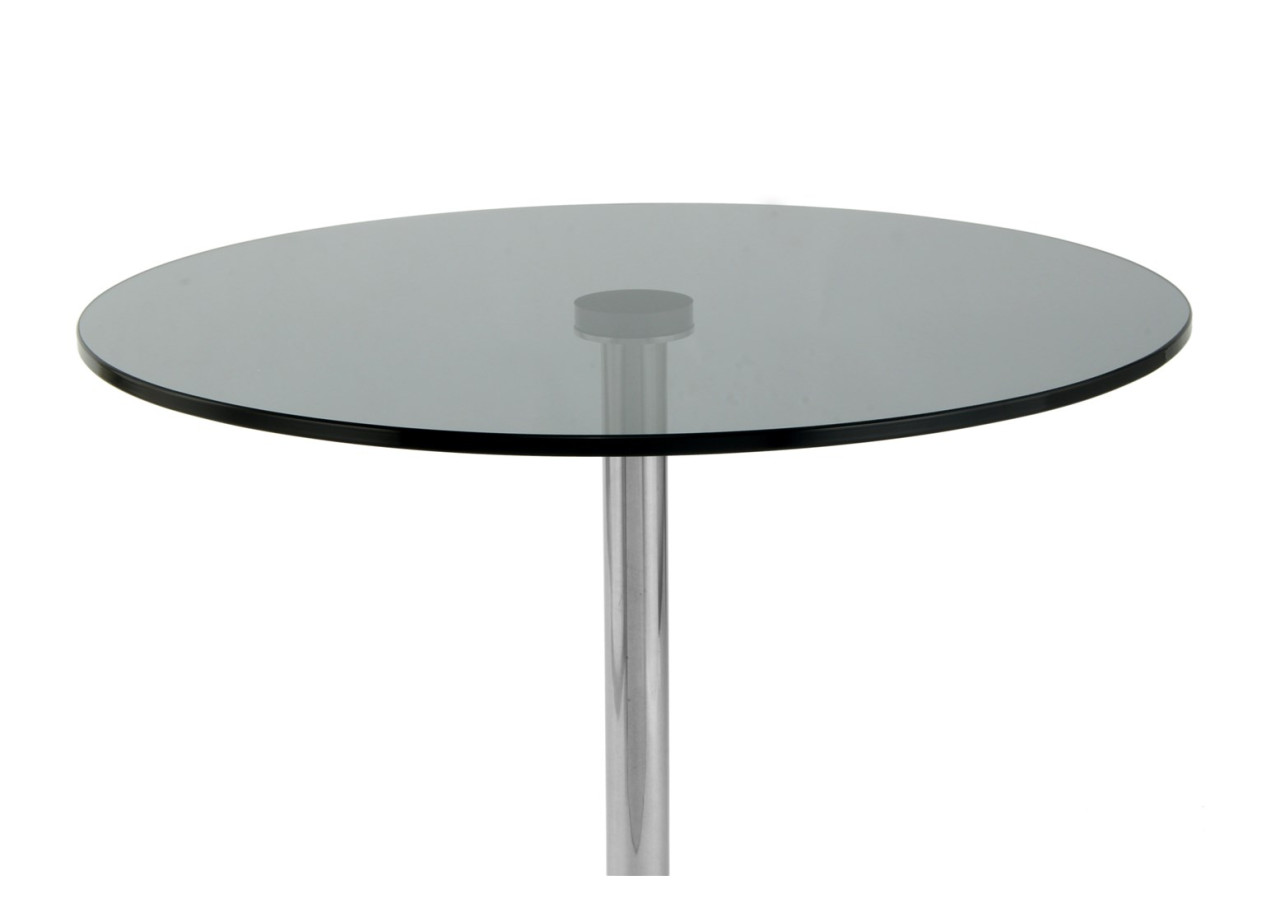 Table d'appoint Lana 100 - Verre et finition marbre, 42 cm - 13FZN-GPH-BLK - Kayoom