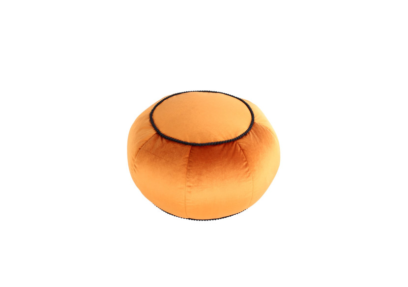 Pouf Taj Mahal 300 - Bronze, Velours Doux 65x35cm - UC4A6 - Kayoom