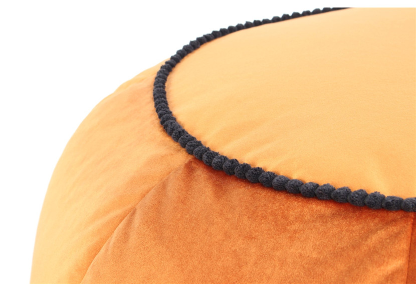 Pouf Taj Mahal 300 - Bronze, Velours Doux 65x35cm - UC4A6 - Kayoom