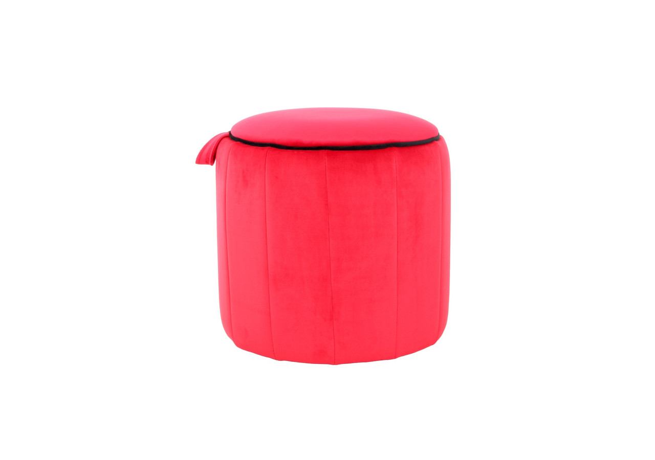 Hocker Reese 100 - Design moderne Rouge 43 x 42 cm - FVTSG - Kayoom