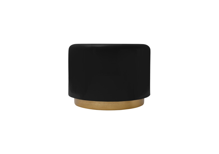 Hocker Artisse 250 - Pouf en métal noir 51,5 x 43 cm - 4WLYT-BLK - Kayoom