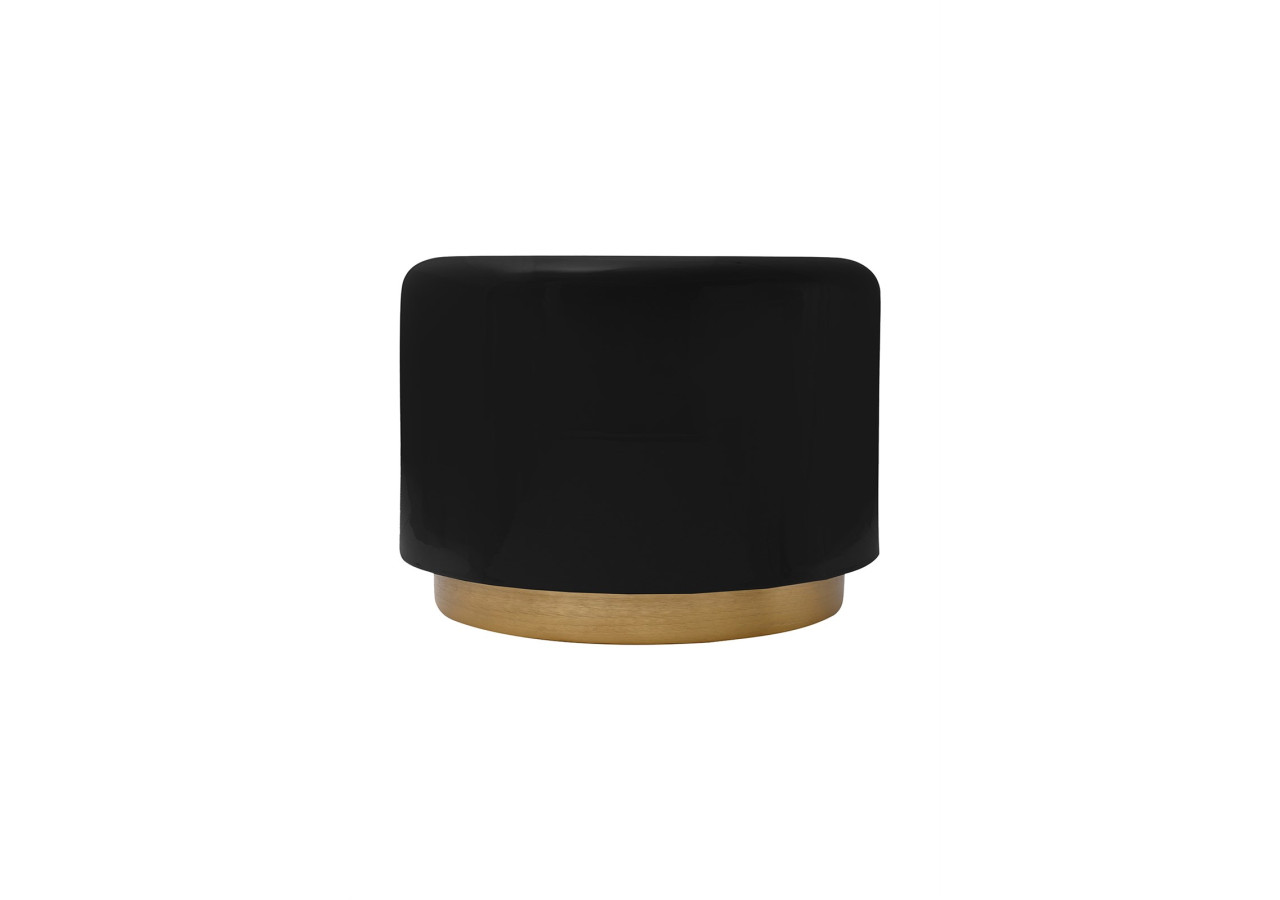 Hocker Artisse 250 - Pouf en métal noir 51,5 x 43 cm - 4WLYT-BLK - Kayoom