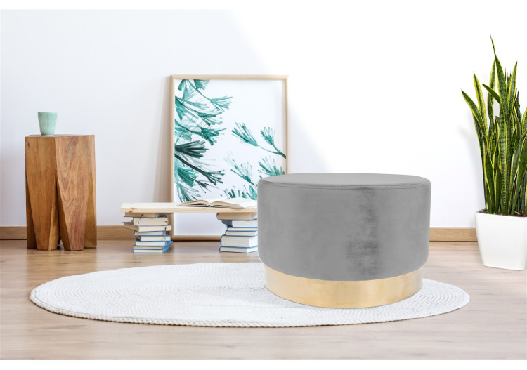 Hocker Nano 500 - Housse en polyester et base en métal 55 x 43 cm - IQ9GG - Kayoom 2