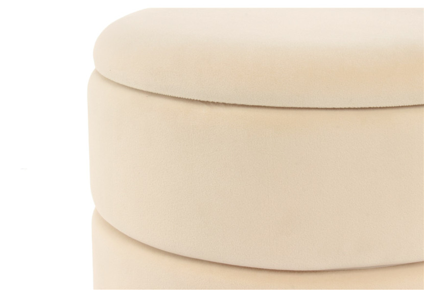 Hocker Zero 500 - Écru et or avec rangement pratique - DFLRA - Kayoom Hocker Zero 500 - Écru et or avec rangement pratique - DFLRA - Kayoom