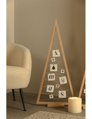 Arbre de Noël en bois de pin Elwood