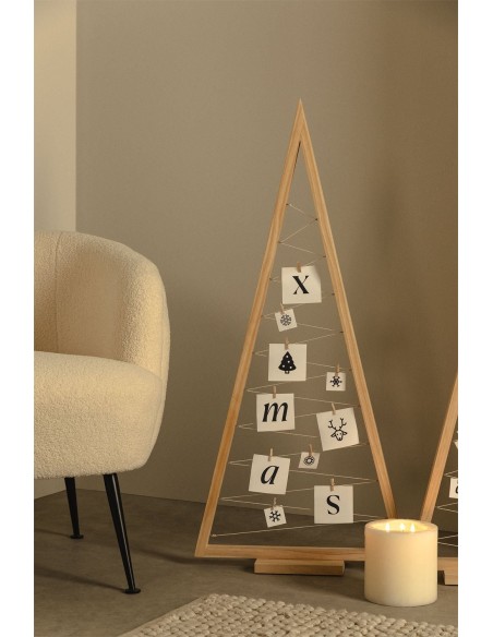 Arbre de Noël en bois de pin Elwood