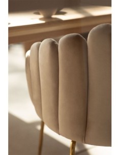 Chaise de salle à manger en velours Markina 2