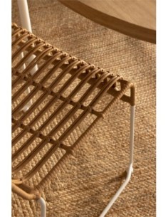 Chaise de salle à manger en rotin synthétique Aroa 2