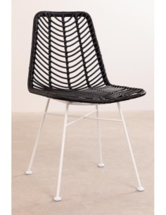 Chaise de salle à manger en rotin synthétique Gouda Colors 2