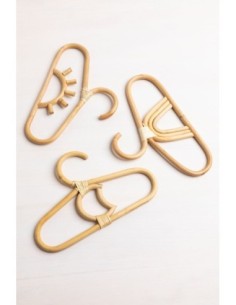 Set de 3 cintres en rotin Binns Kids 2