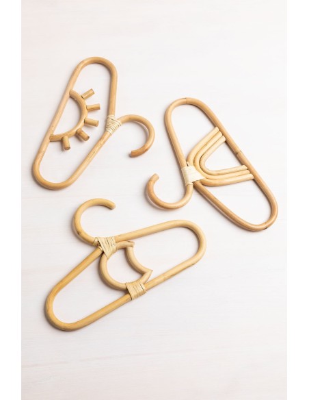 Set de 3 cintres en rotin Binns Kids