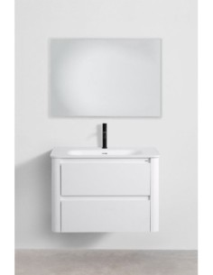 Ensemble de meubles de salle de bain en bois Egerton avec lavabo intégré 2