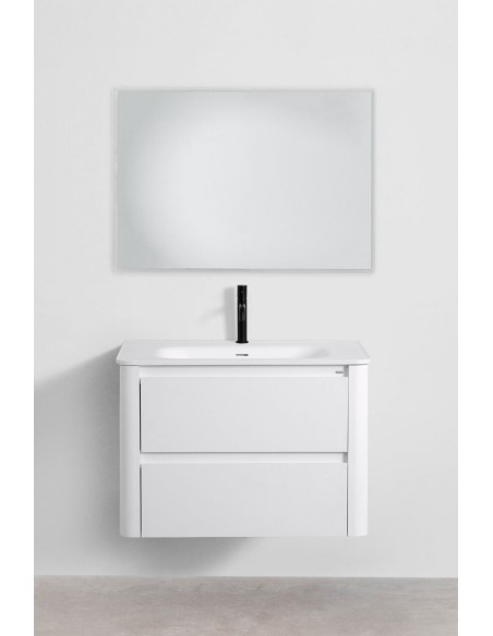 Ensemble de meubles de salle de bain en bois Egerton avec lavabo intégré