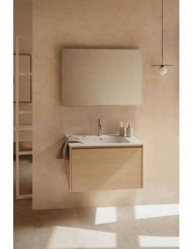 Ensemble de meuble de salle de bain en bois avec lavabo intégré Jacob