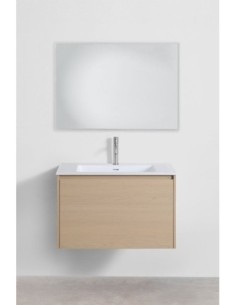 Ensemble de meuble de salle de bain en bois avec lavabo intégré Jacob 2