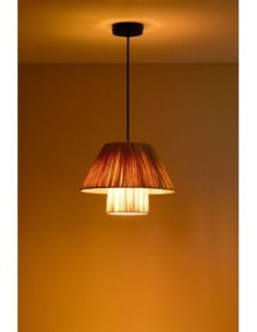 Plafonnier en raphia Aruel Design 2