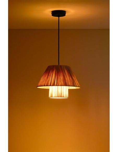 Plafonnier en raphia Aruel Design