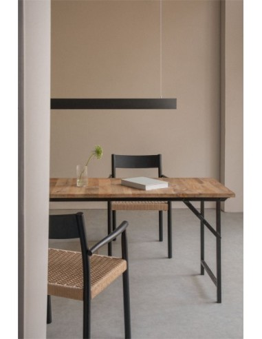 Plafonnier LED linéaire en aluminium (120 cm) Jiva