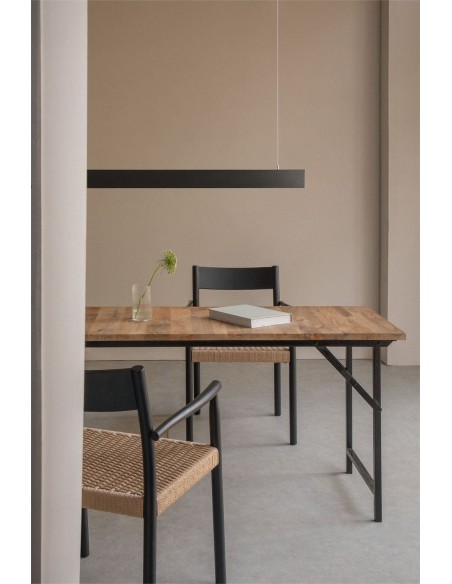 Suspension linéaire LED 120 cm en aluminium Jiva - Sklum