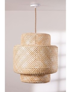 Lampe suspendue en bambou Ø45 cm Lexie Naturelle - Sklum 2
