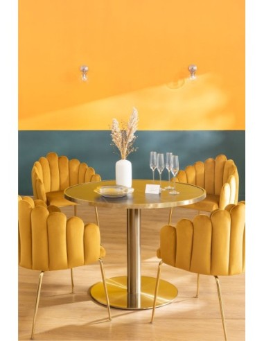 Table de bar ronde Ø100 cm en acier Briselda - Sklum