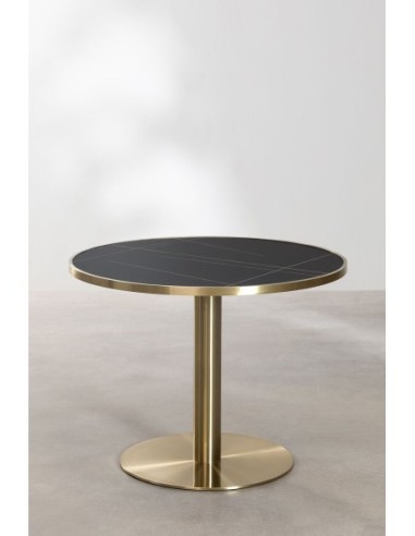 Table de bar ronde Ø100 cm en acier Briselda