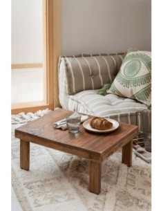 Table Basse en Bois Recyclé Devid 60x45 cm - Sklum