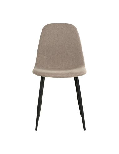 Chaise de Salle à Manger STOCKHOLM - Pierre avec pieds noirs - 1001132 - House Nordic